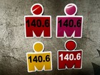 Ironman Sticker Xl Set Of 4 Ironman 140 6 Running Stickers Cycling Swimming Race