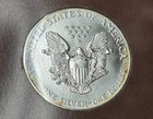 Bu 1987 1oz 999 Fine American Silver Eagle Dollar Coin Rainbow Toning