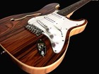 Semi-hollow 6 String St Style Electric Guitar-new Exotic Burl Top