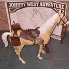 Marx Johnny West Adventure Vintage 1975 Western Horse W  Saddle Bridle Tack
