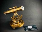 5  Vintage Brass Theodolite Alidade Compass - Antique Survey Transit Telescope I
