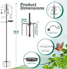 Bird Feeding Station Kit Pole Wild Bird Feeder Hanging Planter Hanger Multi Feed