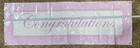 Congratulations Banner Large 60  20 Inch Pink-white