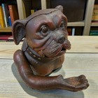 Bulldog Cast Iron Mechanical Coin Bank