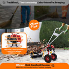 43cc Gas Power Handheld Sweeper Broom Driveway Turf Artificial Grass Snow Clean