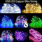 10m Usb 100led Copper Wire String Fairy Light Strip Lamp Xmas Party Decoreation