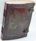 Handmade Genuine Leather Journal Vintage Rustic Notebook 200 Blank Pages