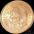  uncirculated  Authentic Mexico 10 Centavos  beautiful   950  95   Copper Coin 