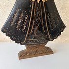 Cortes Style 20  Wood Carved De La Soledad Santo By Romero G Mexico Folk Art