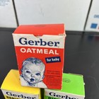 Vintage Gerber Baby Food Mini Cereal Boxes  lot Of 3      Empty - Collection