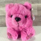 Vintage Puffkins Rosie The Pink Bear 4  Plush Stuffed Animal Toy Swibco