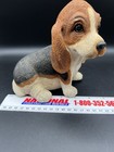 Basset Hound Puppy Dog Resin Music Box Plays Doggie In The Window Figurine
