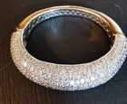 Beautiful Silver Swarovski Crystal Necklace   Bracelet 74 91g - Statement Pieces