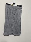 Reebok Gray Core Shorts Elastic Waist Drawstring Activewear Workout Men s Nwt