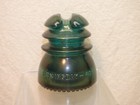 Vintage Hemingray 43 Blue Green Glass Insulator Cd 214 Made In Usa