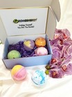 Bath Bombs 6 Assorted Set Essential Oils Epson Salts 5oz Each Natural -100   Usa