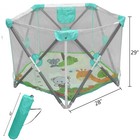 Play Pen For Dog Baby Kids Indoor outdoor Blue Portable Playard Lightweight