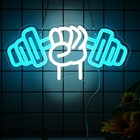 Dumbbell Neon Sign For Home D  cor bedroom Decor led Sign room Neon Sign gym