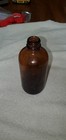Antique Amber Glass Apothecary Bottle Medicine Pharmacy Screw Top