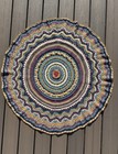 Handmade Crochet Afghan Mandala Baby Blanket Heirloom Lap Throw 41  Photo Prop