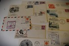      Vintage Postal Covers Collection  14 Pieces    1939   1959   Stamps   Postmark