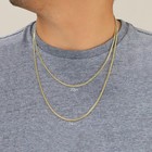 14k Yellow Gold Solid 2 7mm Miami Cuban Link Chain Necklace Mens Womens 16 - 30 