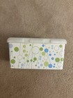 Huggies Baby Wipes Container Empty Wipe Case Holder White Green Blue Dots