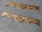 2 Vintage  French Bronze Over Door Fronton Pediment  Onarment