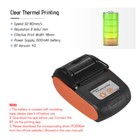 5pcs Mini 58mm Wireless Bt   Usb Handheld Pos Receipt Thermal Label Printer