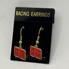 Dale Jarrett  88 Joe Gibbs Motorsports Nascar Race Car Racing Earrings