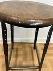 Vintage Industrial Stool Bar Metal Steel Shop Chair Mid Century Kitchen Counter