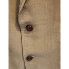 Vintage Haggar Corduroy Blazer Jacket Tan 42l Mens 2 Button Notch Lapel