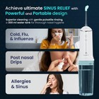 Nasal Irrigation System Cordless Rechargeable 4 Rinse Modes 4 Nozzles - Sinus