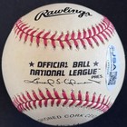 Eddie Mathews Signed Official National League Baseball Braves Mlb Hof Jsa Coa
