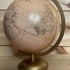Vintage Gold 8    Terrestrial World Globe   Map Nautical Desktop Table Top