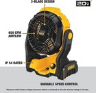 Dewalt 20v Max Jobsite Fan  Cordless  Portable  Bare Tool Only  dce512b 