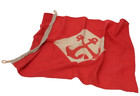 Vintage Wool Flag Ussr 1970s Maritime Nautical Ship Banner Minister Of The Navy
