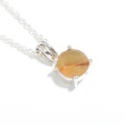 Natural Montana Agate Round Chain Pendant 925 Sterling Silver Handmade Jewelry