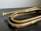 Vintage Brass Copper Bugle Horn Scout Military Cavalry  Tested  Small Crack Read