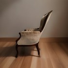 1960s Kimball Victorian Mahogany Ladies Parlor Chairs Set Of 2
