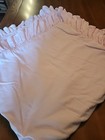 Rare   pottery Barn Kids Pink Ruffle Organic Cotton Duvet Cover  Full Queen