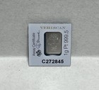 Pamp Suisse 1g Platinum Bar 999 5 Fine Lady Fortuna Design In Veriscan Assay