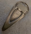 Antique S Kirk   Son Sterling Silver Bookmark Engraved 8 5g Estate Book Vanity