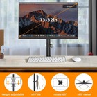 Monitor Mount For Most 13-32  Computer Screens Up To 20lbs adjustable Single    