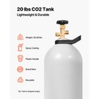 Co2 Tank 20 Lbs New Aluminum Alloy Cylinder With Cga320 Valve Dot   Tc Approved