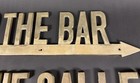 Art Deco Solid Brass Directional Signs From Luxury Cruise Ship - Bar And Galley