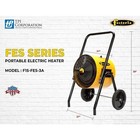 Fostoria F15-fes-3a Portable Salamander Heater  208v Ac