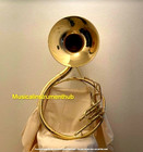 Sousaphone 16  bell Of Pure Brass Metal In Golden Color With Box   Free Shipping