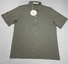 Criquet Performance Polo Shirt Mens Medium Olive Green Stretch Blackjack