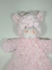 Giraffe Plush Demdaco Pink Lovey Security Blanket Baby Rattle Toy 12  Nwot